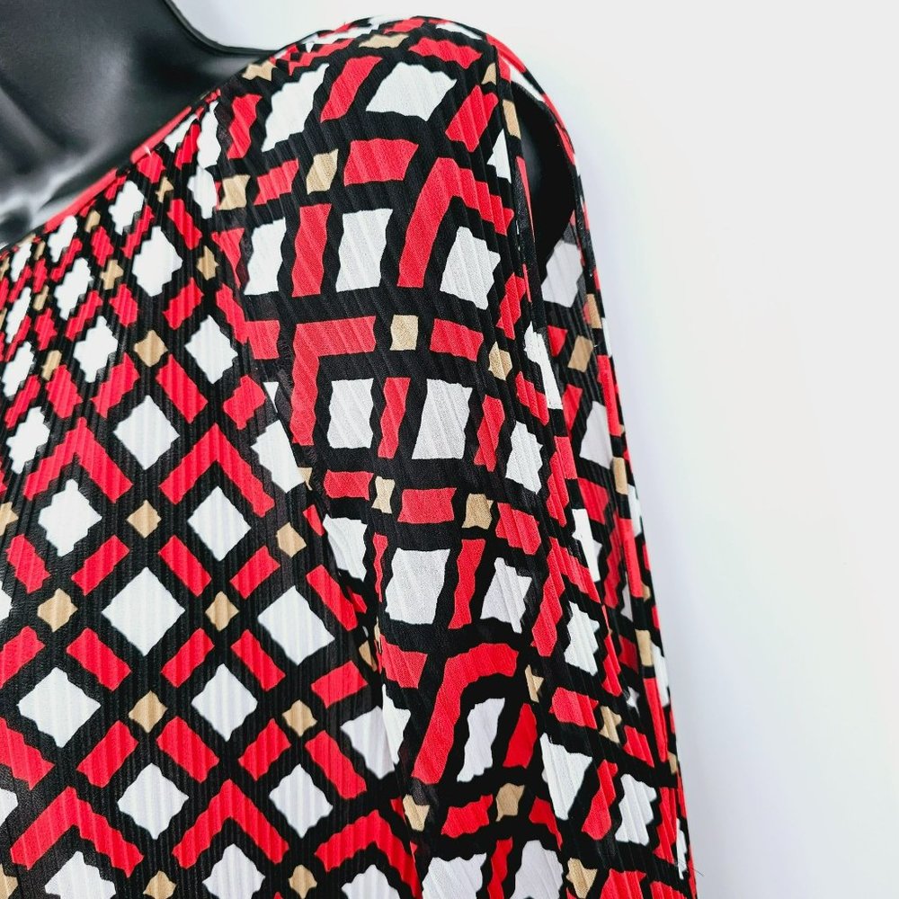 Chicos Top Geometric Patterned Cold Shoulder 1 M … - image 5